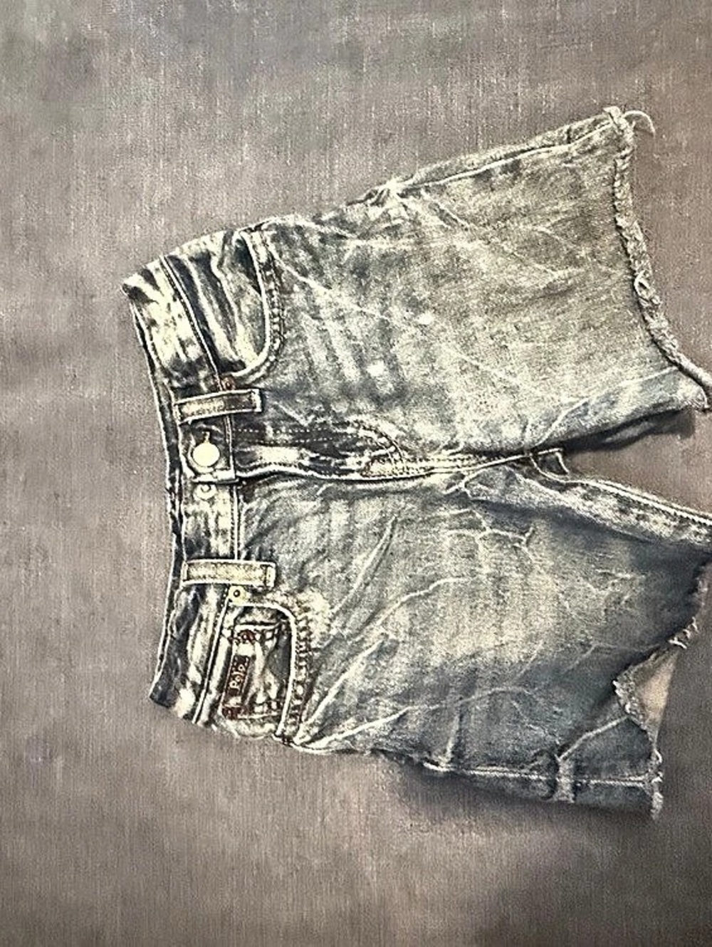 Polo Ralph Lauren Little Kids Raw-Hem Denim Cutoff Shorts Blue